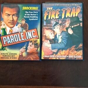 2  DVDs - The Fire Trap and Patrol, Inc.